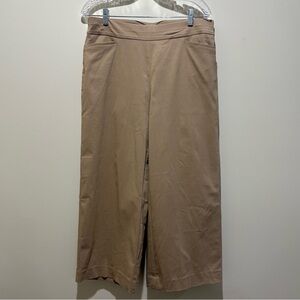 Chicos Khaki Wide Leg Pants